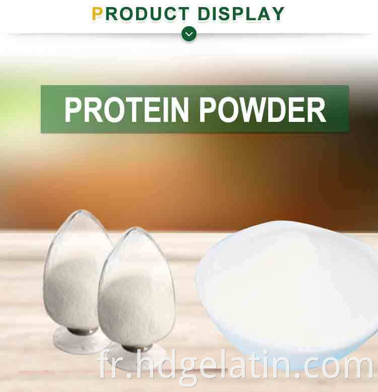 OEM de bonne qualité 100% collagène hydrolyzate de la protéine de gélatine comestible poudre